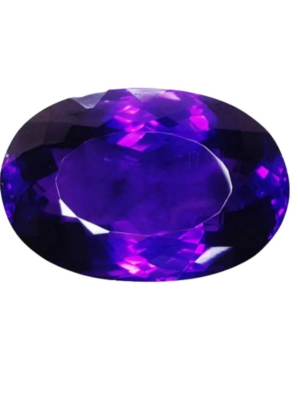 Loose Oval Amethyst Gemstone GIL Certified 52.92 Cts.
